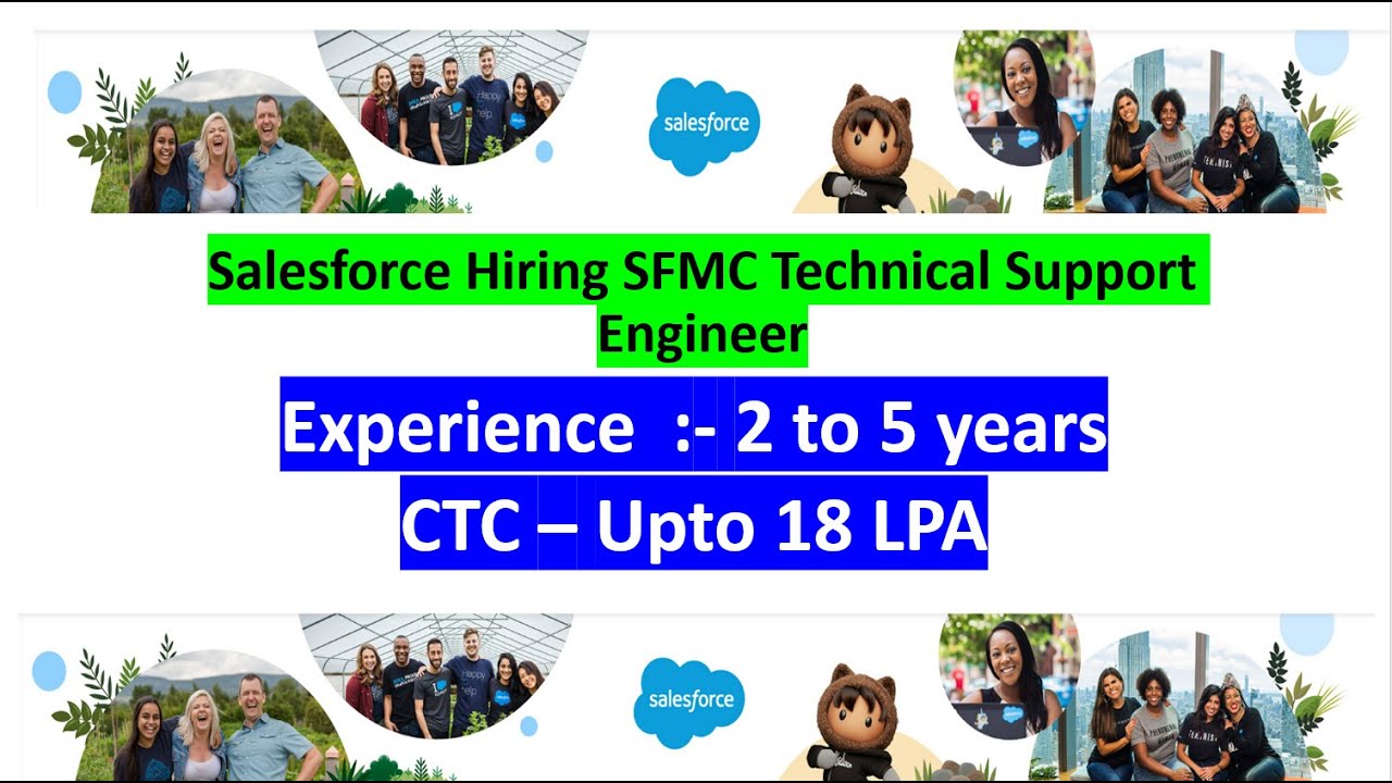 Salesforce Hiring SFMC Technical Support Engineer | 2-5years Experience ...
