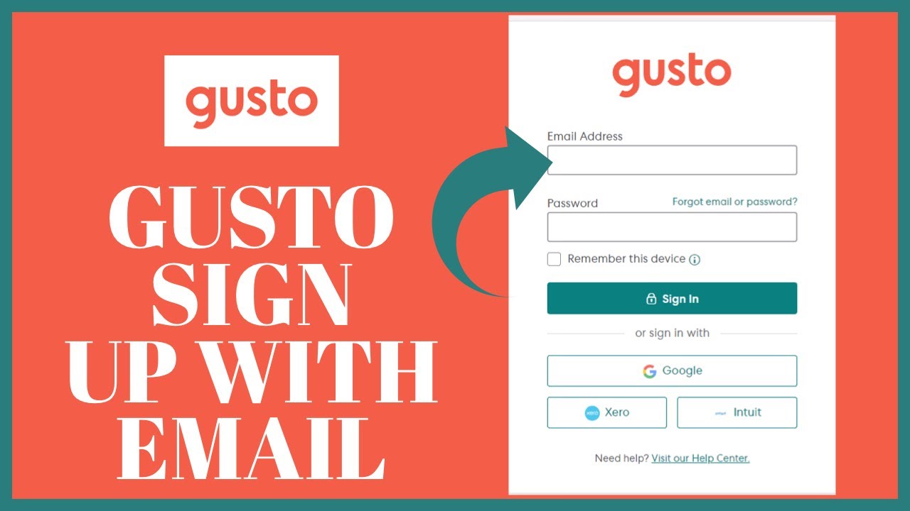 How to Sign Up to Gusto Account With Email | Setup Gusto Account 2021