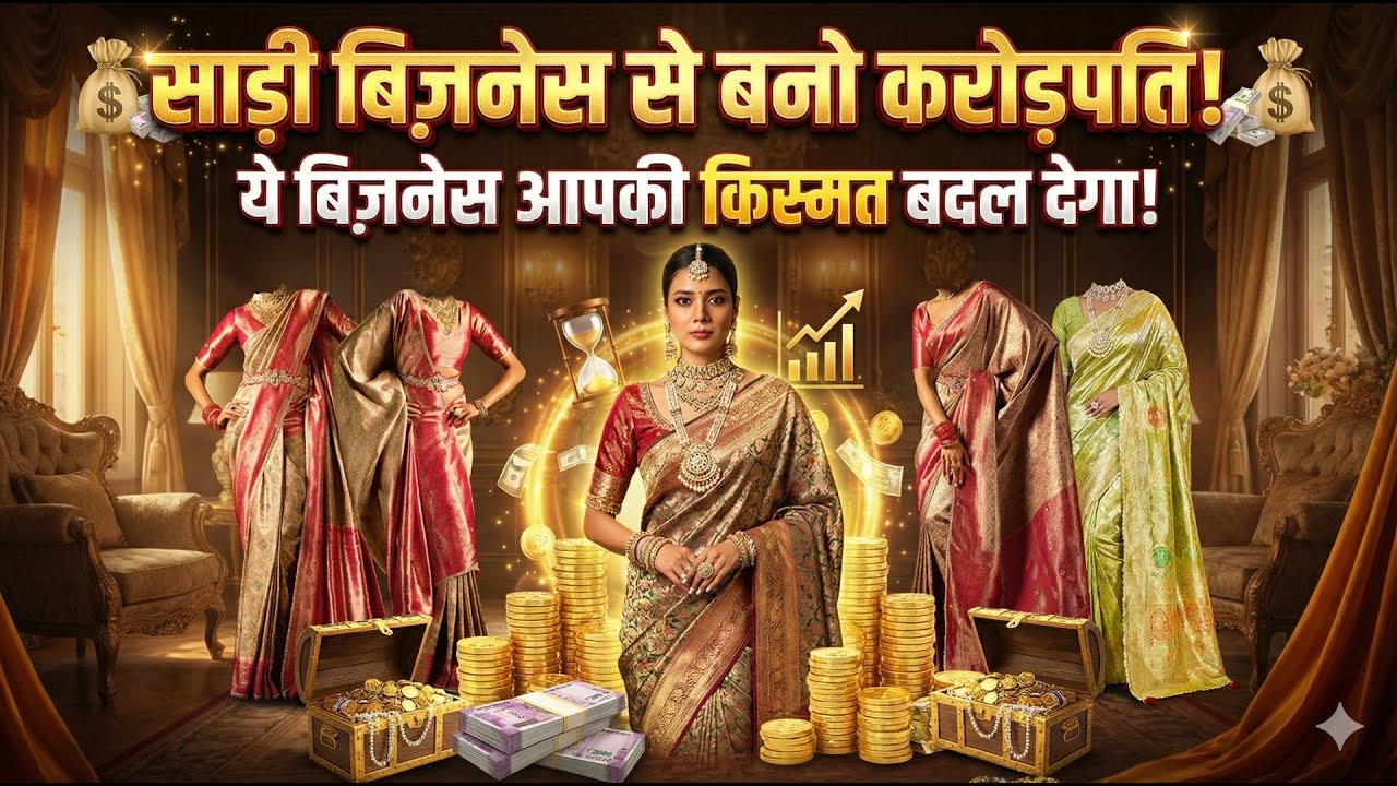 **साड़ी बिज़नेस से बनो करोड़पति! 💰 Saree Business Ideas | Bajrang Export Surat**