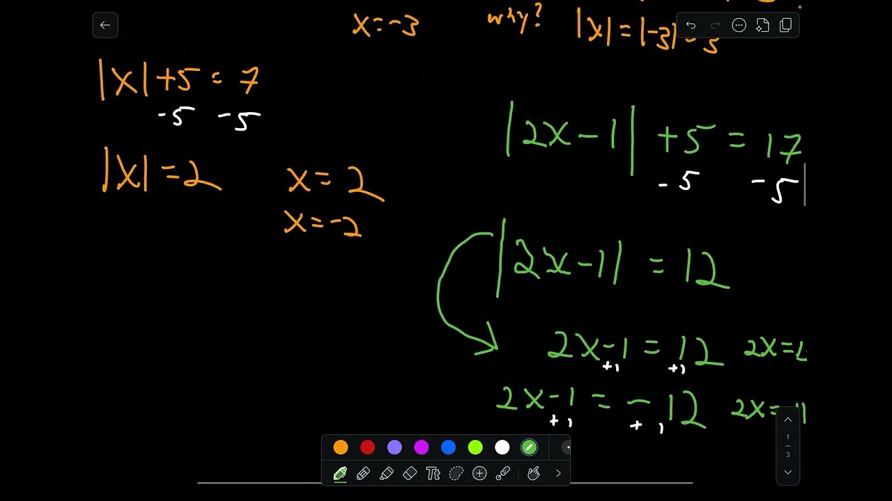 A1 6 4 Solving an Absolute Value Function