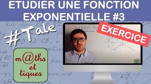 Etudier une fonction exponentielle 3/3 : Représentation - Terminale