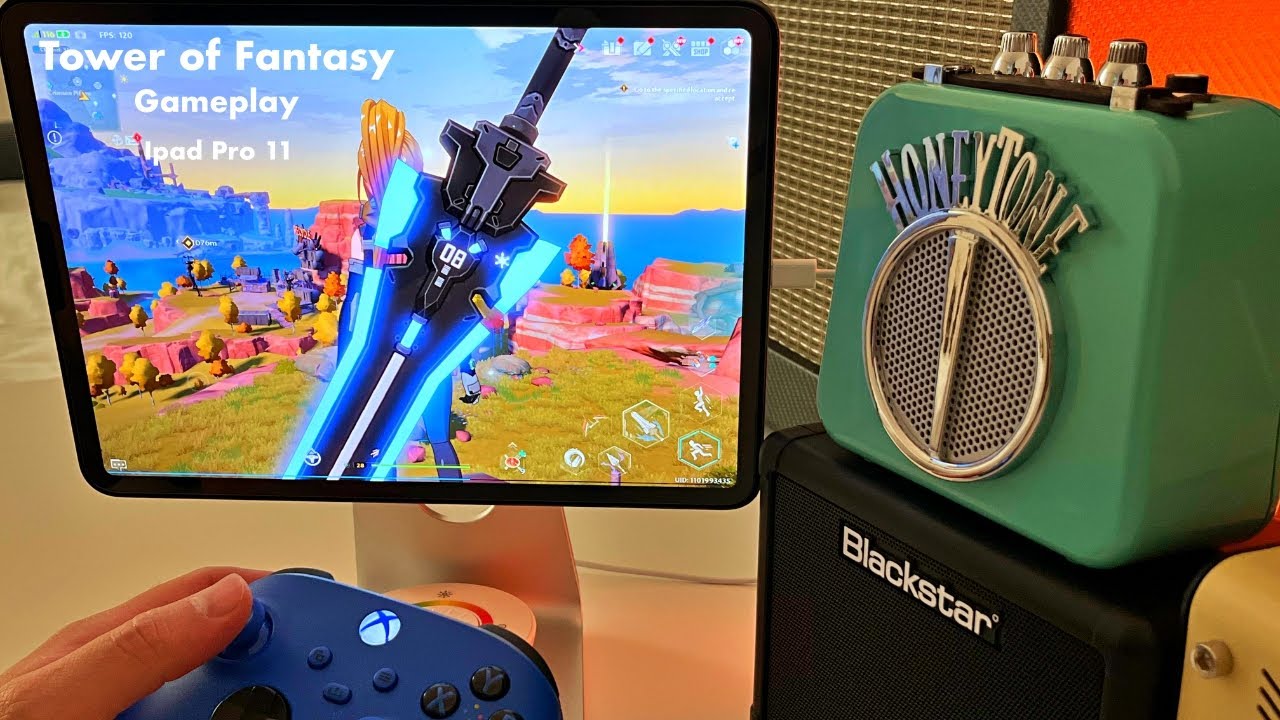 tower of fantasy gameplay to relax after work | ipad pro 11 m1 | xbox controller
