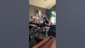 Thumbnail of Courteney Cox playing drums to DAISIES by Justin Bieber 🎶 on TikTok - July 20, 2025