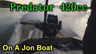 Predator 420cc On A 12ft Jon Boat!