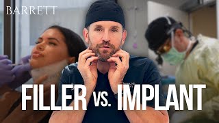 Jawline Enhancement Filler Vs. Implants