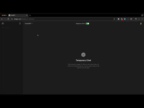 ChatGPT: Temporary chat always ON video preview 2