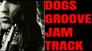 Dogs Solo Jam Track | Pink Floyd Style Guitar Backing Track in D Minor chords sheet