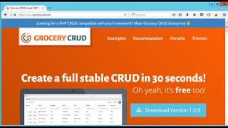 Apresentação Grocery Crud