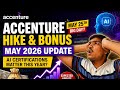 Accenture Hike & Bonus May 2026 Out now ? | AI Certifications Matter This Year?