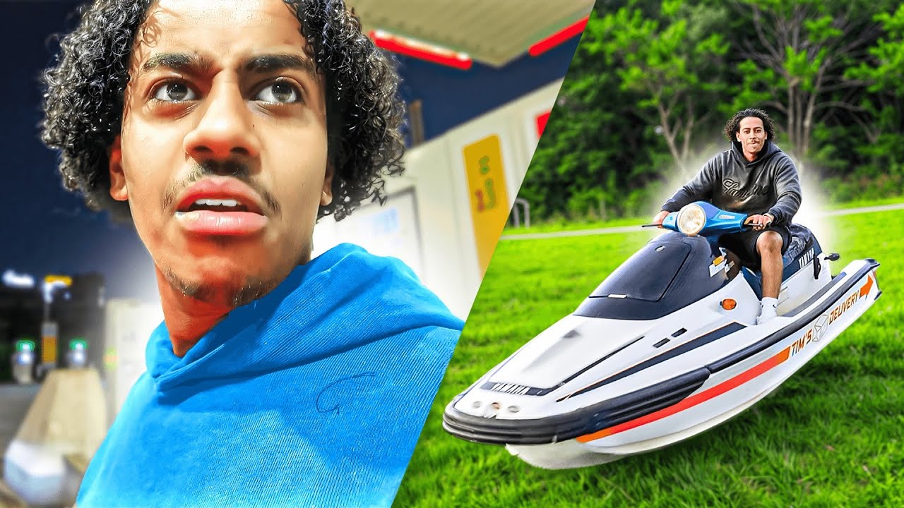 Voor het eerst op een Jetski - Scooter🤣🛵