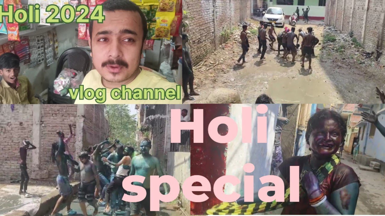 Holi special video 2024 ll रंग बरसे भीगे चुनर वाली 🥰🥰ll saurav joint family