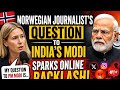 Norwegian Journalist Confronts PM Modi in Oslo! Viral Moment Sparks Huge Backlash 🚨