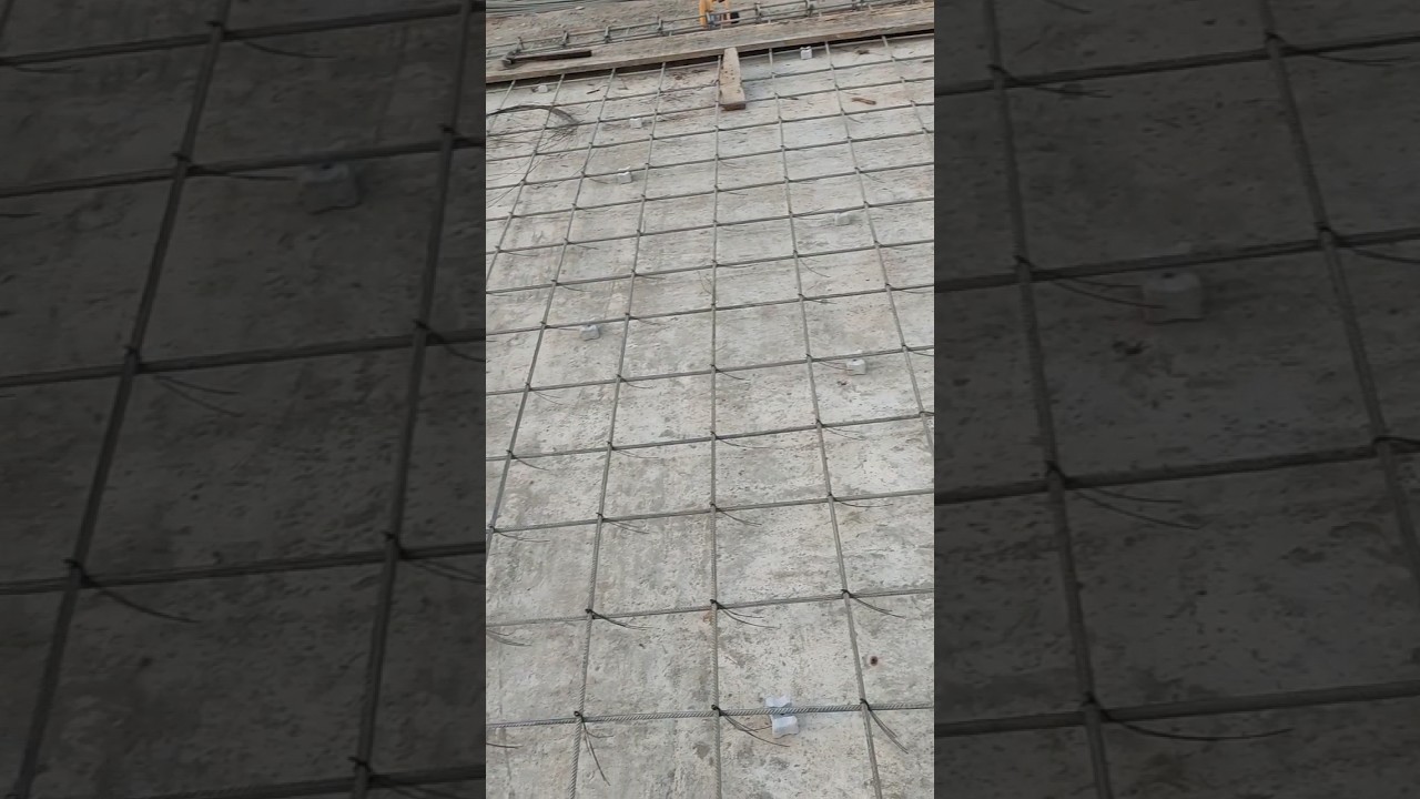 matt rcc steel work after pcc concrete 