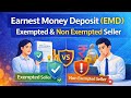 Which seller get exemption on Earnest Money Deposit (EMD) in government tender