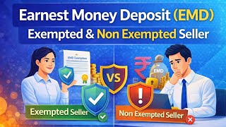 Which seller get exemption on Earnest Money Deposit (EMD) in government tender 