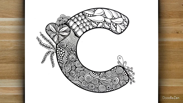 Zentangle Alphabet C — Relaxing Zentangle-Inspired Art | Zendoodling