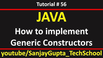 56 Java | How to implement generic constructors in java | by Sanjay Gupta