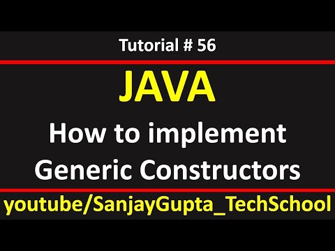 56 Java | How to implement generic constructors in java | by Sanjay Gupta