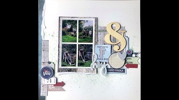 Scrapbooking layout for Embellish It using Uniquely Creative Country Roads Collection