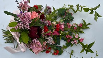 How to Make a Free-foam Cascading Bridal Bouquet!!! #diy#bridalbouquet#weddingflowers