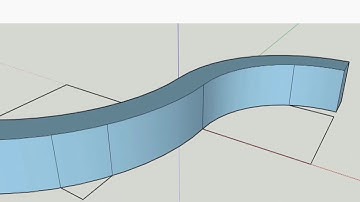 Drawing Basic Curve Bridge Deck using Sketchup