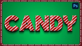 [ Text Effect ] Candy Text Effect in Photoshop