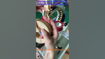 Automatic toroid coil taping machine winds 20mm insulated crepe paper tape (SS300T-05)