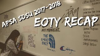 APSA 2017-2018 EOTY RECAP