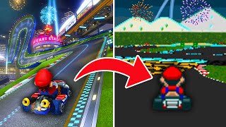 What if NEWER Mario Kart Tracks were made for RETRO Mario Kart Games?