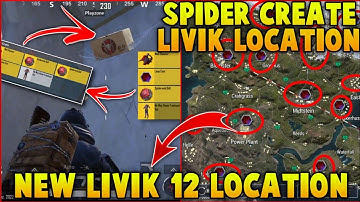 Livik Map Web Shooter All Location Spiderman Mode 🔥 Secret location for spiderman crate IN BGMI