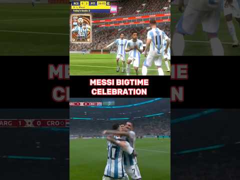 MESSI BIGTIME CELEBRATION REEL VS REAL EFOOTBALL24 Shorts Shortsfeed Efootball Messi 