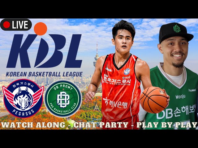 Daegu KOGAS Pegasus vs Wonju DB Promy - KBL Live - Watch Along - Play By  Play 