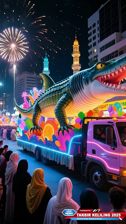 animasi takbir keliling anomali crocodilo 2025  #takbiran #animasi #anomali
