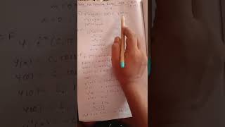 Solving the Initial Value Problems in Differential Equations - M.Sc Mathematics