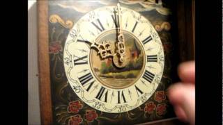 Huge Rare Antique Mechanical Moving Ships & Alarm Dutch Friese Wall Clock For Sale On eBay UK.