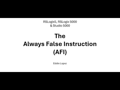 The Always False Instruction (AFI) - YouTube