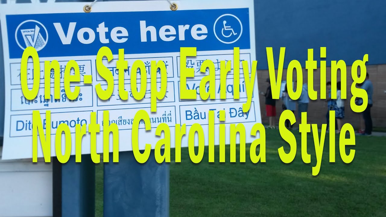 One-Stop Early Voting in North Carolina - YouTube
