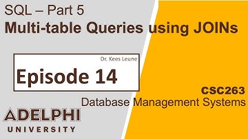 SQL: Multi-table queries using JOINs