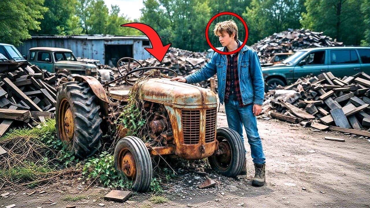 Mis à la porte à 16 ans, il achète un vieux tracteur pour 200$. Ce qu'il est devenu a tout changé.