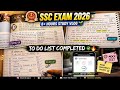 🌱SSC Exam Preparation 2026 | To do list Completed | 8+ hours Study Vlog 🔥#youtubevideo