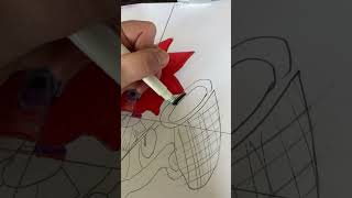 Drawing Flick from animal crossing with 4 different art supplies #art #drawing #coloring #ACNH