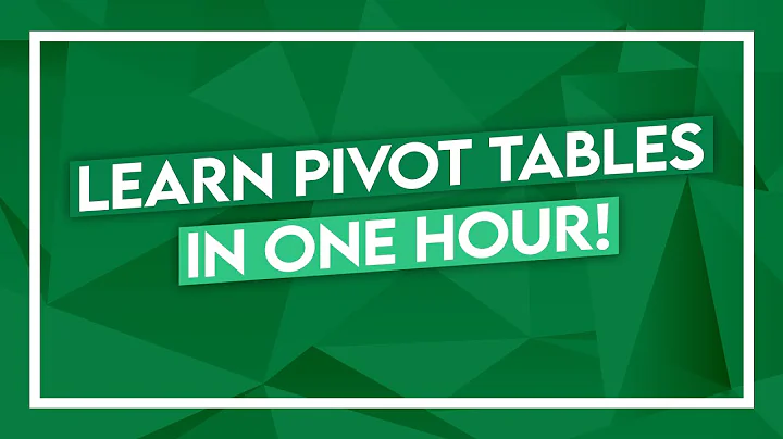 Pivot Table Tutorial - Learn PivotTables in 1 Hour...
