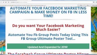 Facebook Auto Poster 2016 - Fb Groups Auto Posting Software screenshot 1