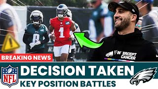 JUST HAPPENED! SIRIANNI MAKES A DECISION! TRAINING CAMP BATTLE PHILADELPHIA EAGLES NEWS TODAY