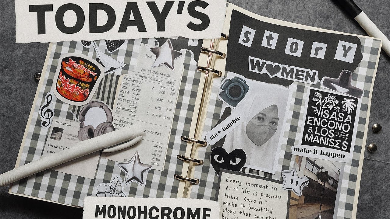 How To Set Up Monochrome Journal | Inspo Journal For Beginners