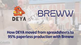 How DEYA Brewing moved from spreadsheets to 95% paperless production with Breww