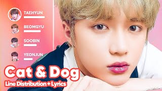 TXT - Cat & Dog (Line Distribution + Lyrics Karaoke) PATREON REQUESTED