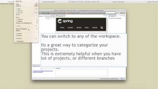 How to create a new workspace in Eclipse