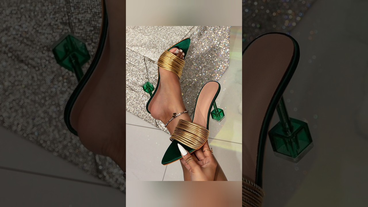 Glass heels 👠 high heels beautiful ❤️ sandals designs 