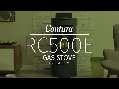 Contura RC500E Modern Freestanding Gas Stove by Regency - YouTube